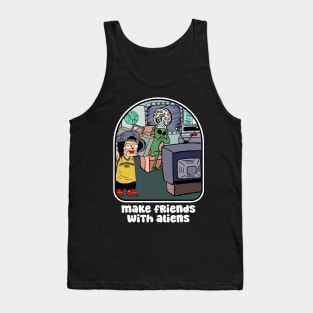 make friends with aliens Tank Top